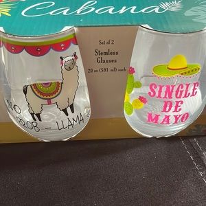 Cabana two stemless glasses